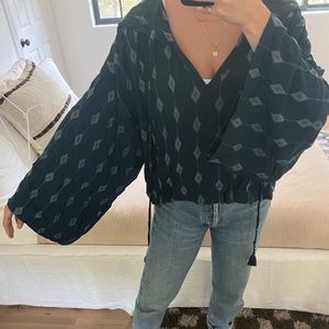 Indah oversized hooded shirt - small